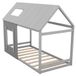 StarTech Kinderbed Grijs Grenenhout Huisvormig 90x200cm
