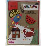 Top1Toys Knutselset A4 vellen vilt/foam/glitter/transparant