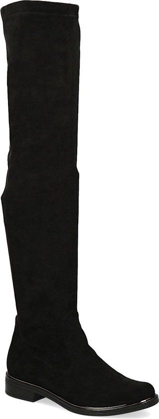Caprice Dames Overknee Laarzen Zwart - Maat 40.5 - 9-25510-41 044