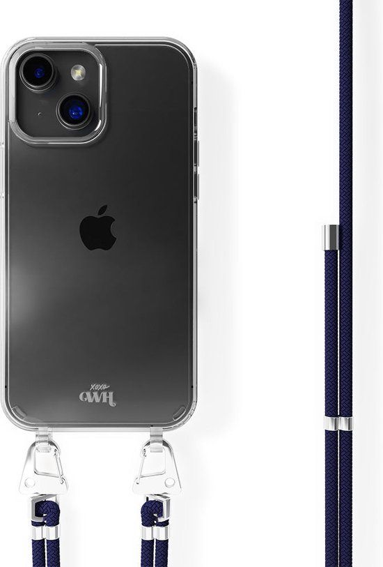 xoxo Wildhearts siliconen hoesje - iPhone 13 Mini - Navy Overload