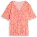 Tom Tailor Blouse en viscose - Taille 38 - grand motif floral rose
