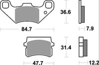 TRW MCB 807 plaquettes de frein