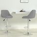 Maison Exclusive - Lot de 2 tabourets de bar en velours gris clair