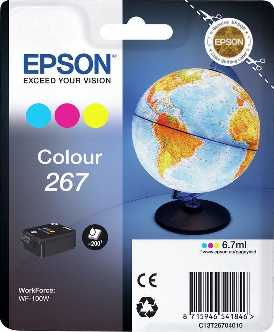 Epson Original Ink Cartridge C13T26704020 Multicolour