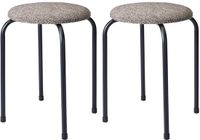 Home & Styling Bijzet krukje Tweed melange - Set van 2