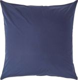Homescapes Kussensloop 80x80 cm – Marineblauw – 100% Egyptisch Perkal Katoen – 200 TC