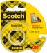 Scotch Plakband 665 12mmx6.3m dubbelzijdig + afroller - 12 stuks