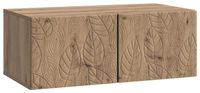 Artisanal chêne Support mural meuble TV 59,5 x 31 cm Bois traité