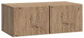 Artisanal chêne Support mural meuble TV 59,5 x 31 cm Bois traité
