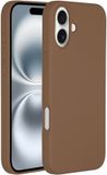 Accezz Liquid Silicone Backcover met MagSafe voor de Apple iPhone 16 - Lichtbruin