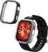 kwmobile 2x kunststof horloge rand bescherming geschikt voor Huawei Watch Fit 4 Pro Beschermhoes - Glitter beschermhoesje transparant / zwart