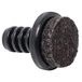 Adsamm® 4 x Lamellenstoppen met Vilt Zwart Ø 8-9 mm Rond Vilten Meubelglijders voor Stalen Buisstoelen