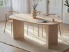 SABINE Table repas 180 cm travertin