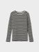 NAME IT KIDS NKFSURAJA XSL TOP - Zwart/Offwhite - Maat 146/152 - Herfst/Winter 2023