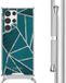 iMoshion Hoesje Samsung Galaxy S22 Ultra - Petrol Green Graphic - Met Koord