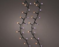 Lumineo kerstverlichting LED Compact Lights Twinkle 22,5m, paars & oranje