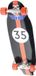 Tracker Freeride Pool Red Wheels 31.75´´ Cruiser Skateboard Noir 9.25 Inches