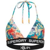 Superdry Triangelbikinitop met logo Dames Badpakken