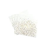 Homéa, Set van 20 papieren servetten, 3-laags, 33 x 33 cm, gouden confetti