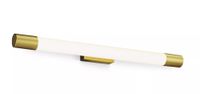 Philips Rover Éclairage de miroir - Étanche aux éclaboussures IP44-10W - Lumière blanc chaud - Lampe de salle de bain - Cylindrique - Couleur laiton