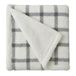 Eddie Bauer - Sprei deken, super zacht omkeerbaar ultra zacht pluche sherpa beddengoed, ideale kerst en witte olifant geschenken, gezellige geruite dekens voor bank (Bunkhouse Plaid Grey, 50 x 60)