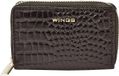 LEATHER COLLECTION CROCO BLACK Portefeuille femme