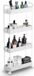 Zhenbao Industrial Rolwagen met 4 niveaus, smalle rolwagen nisrek op wielen voor keuken, badkamer, wasruimte, slaapkamer, smalle plekken, plastique, met handgrepen, 13 x 40 x 86,3 cm, blanc