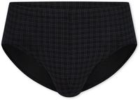 SCHIESSER Cotton Casuals slip (1-pack) - heren minislip zwart geruit