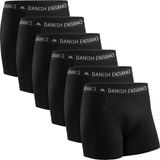 DANISH ENDURANCE Boxershorts - Katoenen Ondergoed - Klassieke Pasvorm - Heren - 6 paar - Zwart - XXL