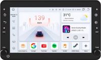 Happiq Autoradio avec Bluetooth et CarPlay pour Alfa Romeo 159, Brera, Spider & Sportwagon - Convient aux Apple et Android - Stéréo - Navigation - 6Go 64Go