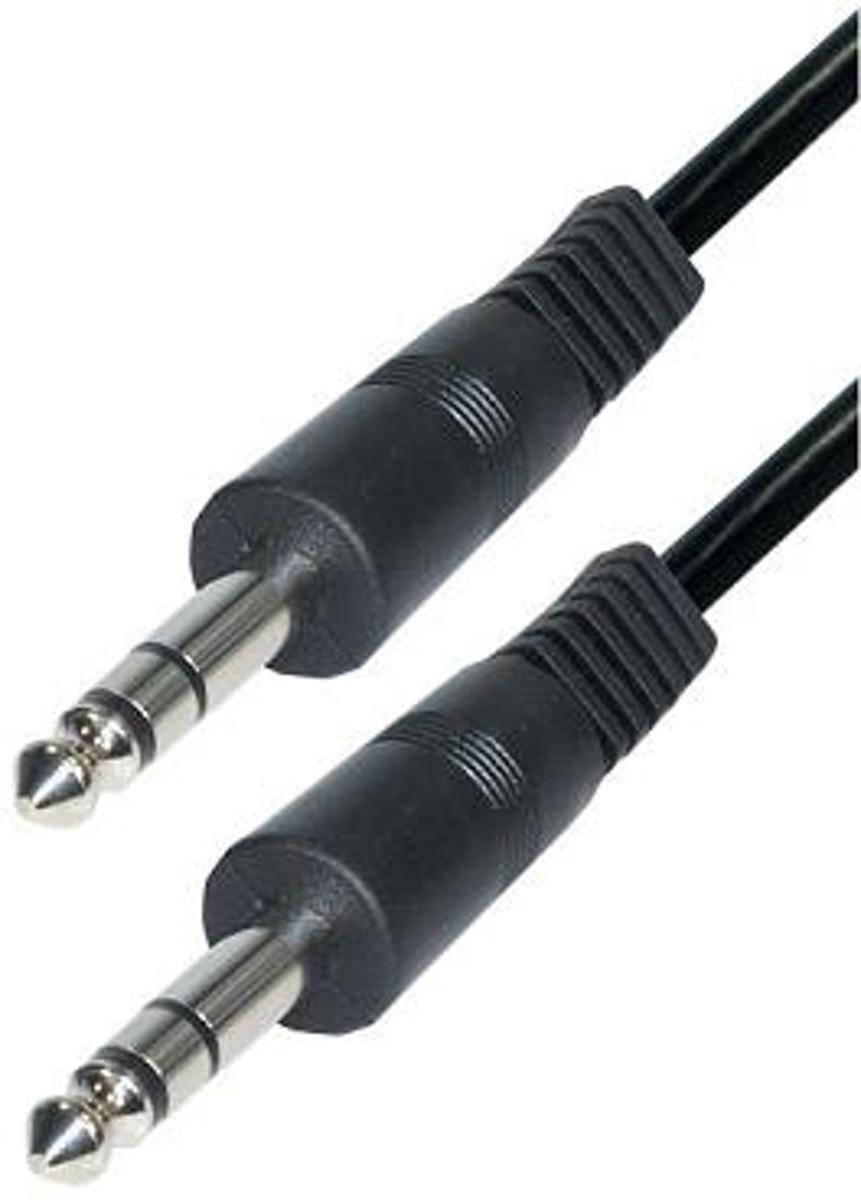 OKS Eenvoudige 6,35mm Jack stereo kabel - 1,2 meter