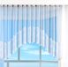 Bogen store Barok gordijn Jacquard, 145x450, bloemenpatroon wit plooiband universele band vouwband Store, 13117