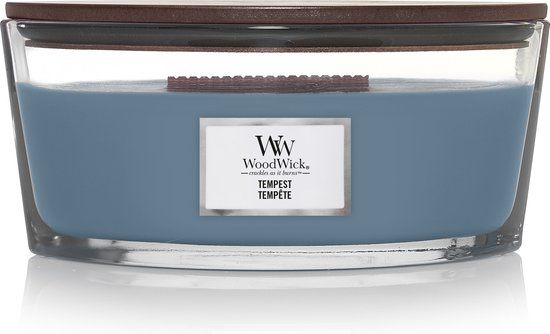 WoodWick Tempest Geurkaars - Blauw, Transparant