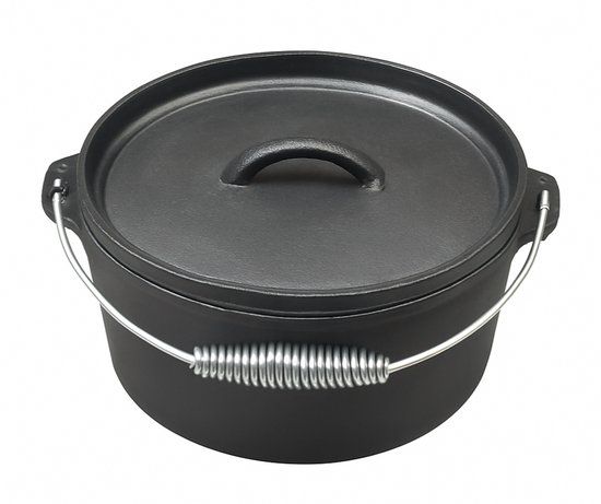 Blackwell Braadpan Cook & Grill Zwart - Set Van 2 4 liter ø 25 cm Gietijzer/RVS