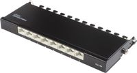 Good Connections CAT6a Gigabit Desktop Patch Panel 0,5U met 8 poorten - afgeschermd / zwart