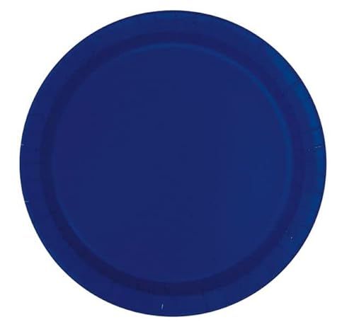 Milieuvriendelijke Papieren Borden - 23 cm - Marineblauw - 16 stuks