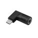 Akyga AK-ND-D16 Adaptateur USB Type-C vers 6.0 x 4.4 mm + broche, Noir