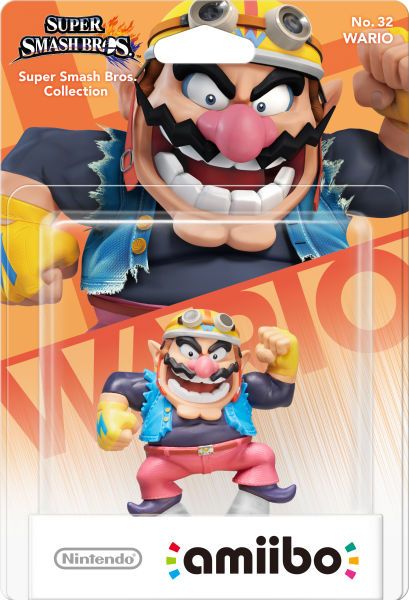 Nintendo Amiibo Wario - Super Smash Bros. - 3DS, Wii U, Switch