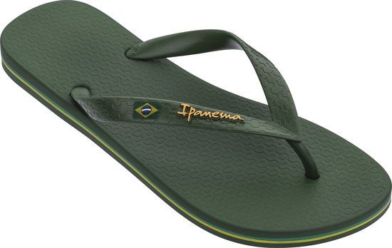 Ipanema Classic Brasil Heren Slippers - Groen - Maat 39/40 - Teenslipper