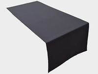 Lemos Home Tafelloper van hoogwaardige kwaliteit - 100% katoen - Conceptcollectie, Kleur en Maat naar keuze (Tafelloper - 30 x 100 cm, Antraciet)