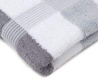 texpot Handtuch Duschtuch Badetuch strepen met Aufhängung 100% katoen 140 x 70 cm