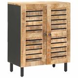 vidaXL Opbergkasten 60 x 33 x 75 cm Massief Mango Hout Naturel