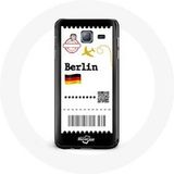 Maniacase Hoesje voor Samsung Galaxy Grand Prime Vliegticket Berlijn