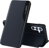 Techsuit Hoesje geschikt voor Samsung Galaxy A54 - eFold Book Case - Donkerblauw