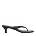 Muiltjes en cuir noir avec talon