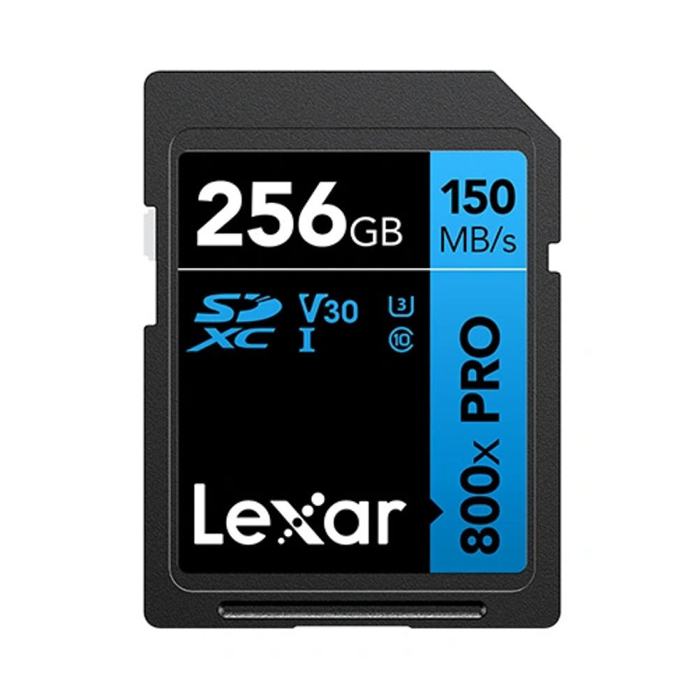 Boeken Lexar 256GB SDXC Pro Blue Series UHS-I U3 V30 800x 150MB/s geheugenkaart