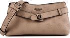 GUESS Ella Logo Girlfriend Crossbody Tas Beige Logo Taupe