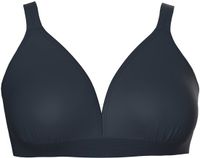 Ulla Popken Dames Bikinitop zonder zachte cups volledig gevoerd gerecycled Marine Maat 46