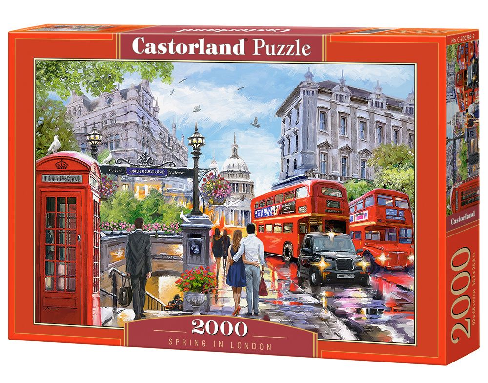 Castorland Spring in London - 2000 stukjes Puzzel - Unisex