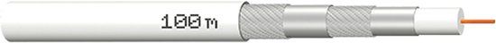 Megasat 100066 Coaxkabel Buitendiameter: 7.2 mm Wit 100 m